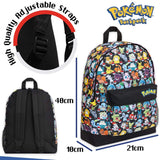Pokemon School Bag Kids Backpack with Detective Pikachu and Pokemon Ball Backpack Pokèmon £13.99