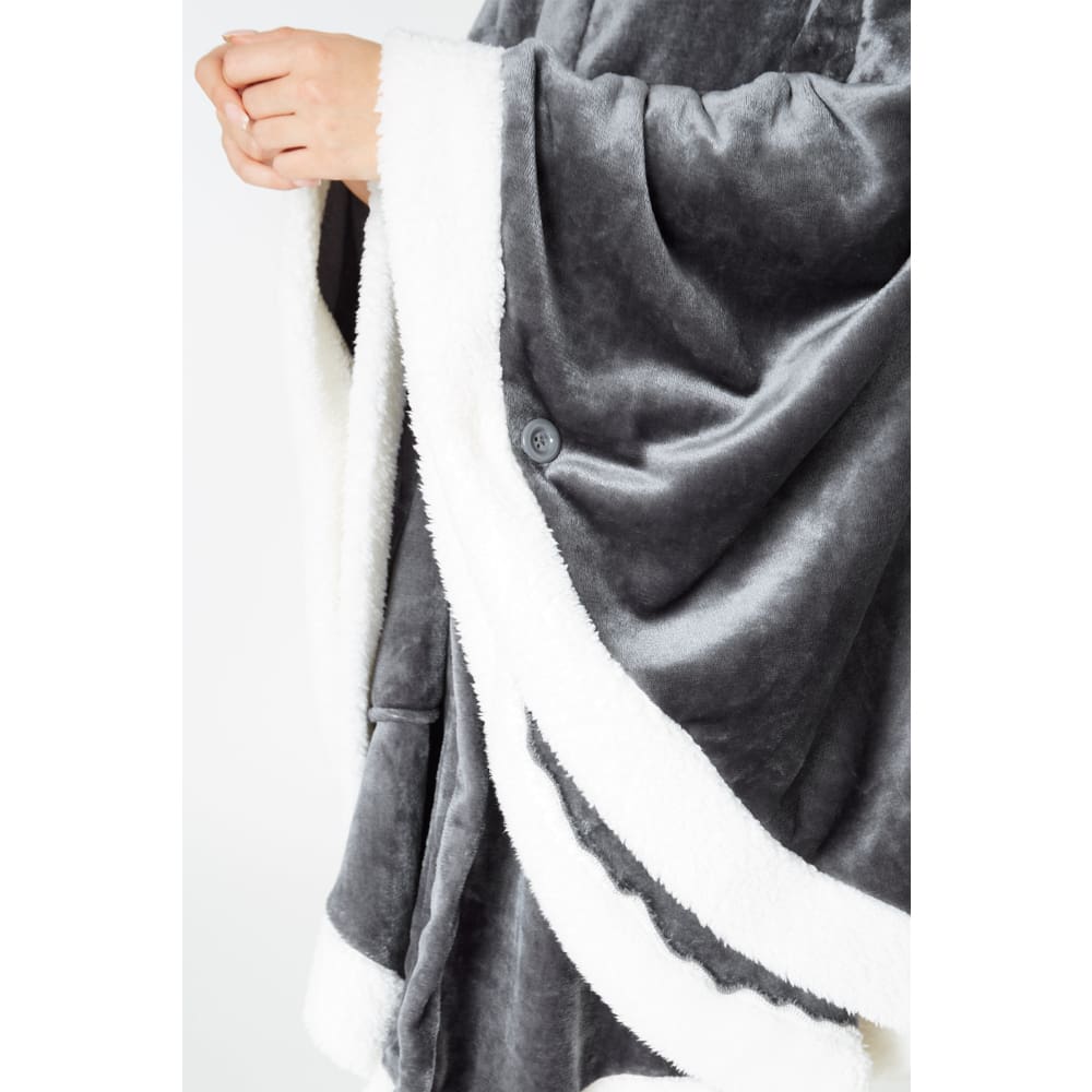 Citycomfort Blanket Hoodie for Women Snuggle Sherpa Oversized Hoodie Blanket Poncho Citycomfort £19.49