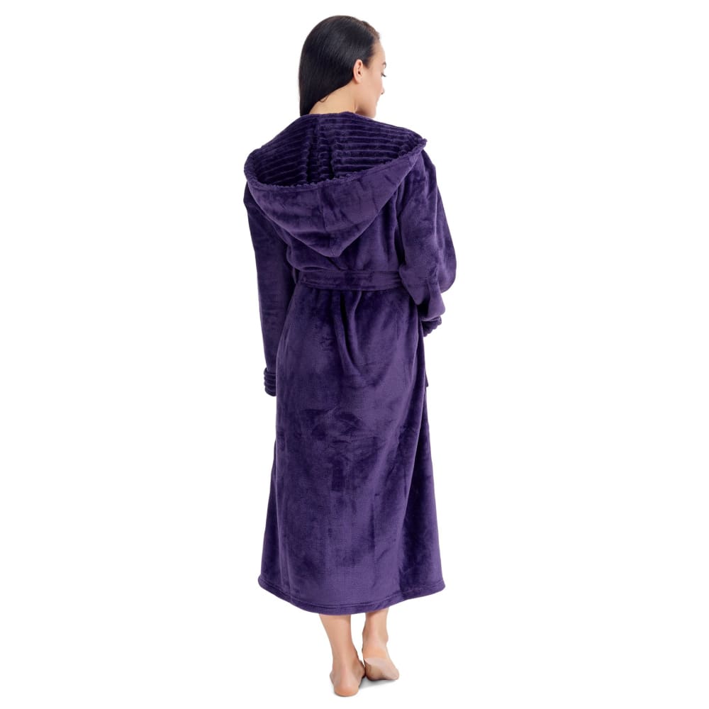 Citycomfort Fluffy Super Soft Hooded Dressing Gown for Women Dressing Gown Citycomfort £26.49