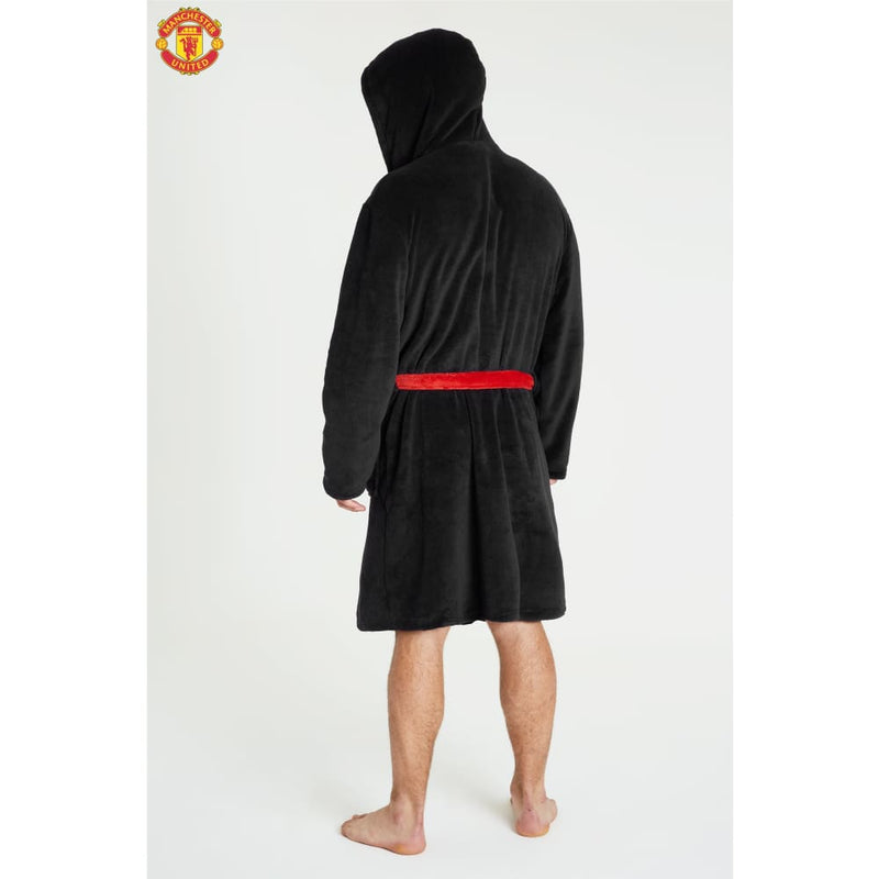 Manchester United Boys Dressing Gown Robe Hooded Fleece Kids OFFICIAL  Football | Fruugo US