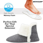 Dunlop Women's Slippers, Fluffy Slipper Boots with Memory Foam Insoles - Get Trend