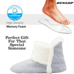 Dunlop Women's Slippers, Fluffy Slipper Boots with Memory Foam Insoles - Get Trend