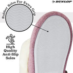 Dunlop Women's Slippers, Fluffy Slipper Boots with Memory Foam Insoles - Get Trend