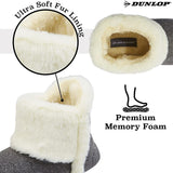 Dunlop Women's Slippers, Fluffy Slipper Boots with Memory Foam Insoles - Get Trend