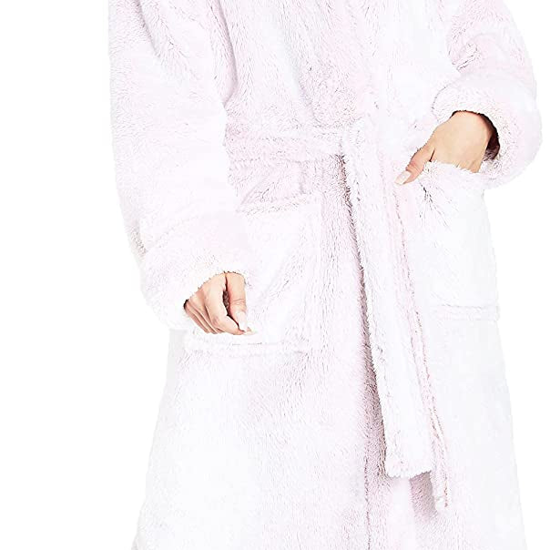 CityComfort Dressing Gown Women with Hood - Luxurious Fluffy Ladies Dressing Gown in Super Soft Fleece - Get Trend