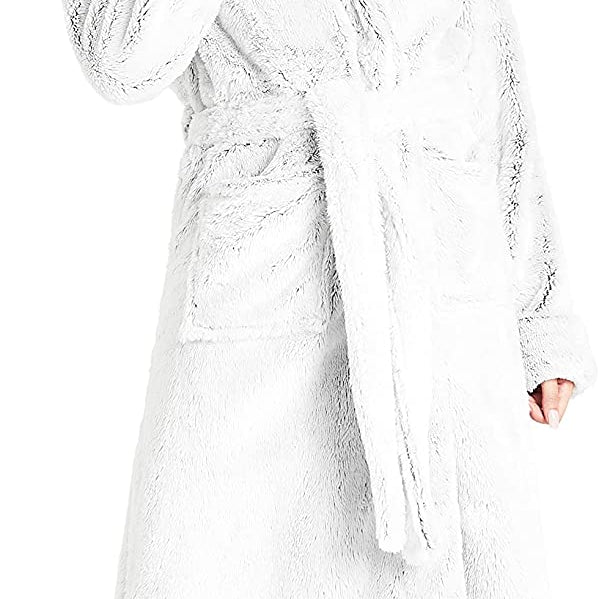 CityComfort Dressing Gown Women with Hood - Luxurious Fluffy Ladies Dressing Gown in Super Soft Fleece - Get Trend