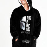 The Mandalorian Mens Hoodies  Black Oversized Hoodie,  Baby Yoda Gifts - Get Trend
