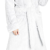 CityComfort Dressing Gown Women with Hood - Luxurious Fluffy Ladies Dressing Gown in Super Soft Fleece - Get Trend