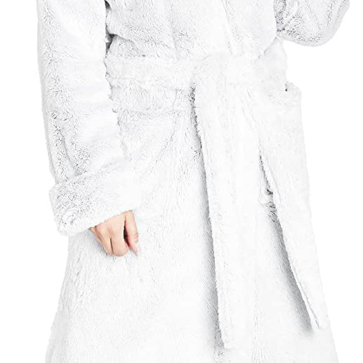CityComfort Dressing Gown Women with Hood - Luxurious Fluffy Ladies Dressing Gown in Super Soft Fleece - Get Trend