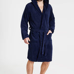 CityComfort Dressing Gown Mens Fleece Hooded Dressing Gowns - Get Trend