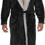 CityComfort Dressing Gowns,Super Soft Hooded,Men's Warm and Cozy Fleece Robe - Get Trend