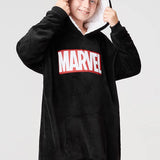 Marvel Blanket Hoodie for Kids - Black - Get Trend