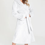 CityComfort Dressing Gown Women with Hood - Luxurious Fluffy Ladies Dressing Gown in Super Soft Fleece - Get Trend