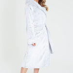 CityComfort Dressing Gown Women with Hood - Luxurious Fluffy Ladies Dressing Gown in Super Soft Fleece - Get Trend