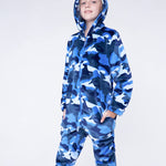 CityComfort Kids Onesie, All in One Pyjamas, Fleece Zip Up Jumpsuit - Get Trend