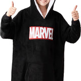 Marvel Blanket Hoodie for Kids - Black - Get Trend