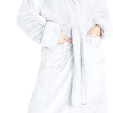 CityComfort Dressing Gown Women with Hood - Luxurious Fluffy Ladies Dressing Gown in Super Soft Fleece - Get Trend