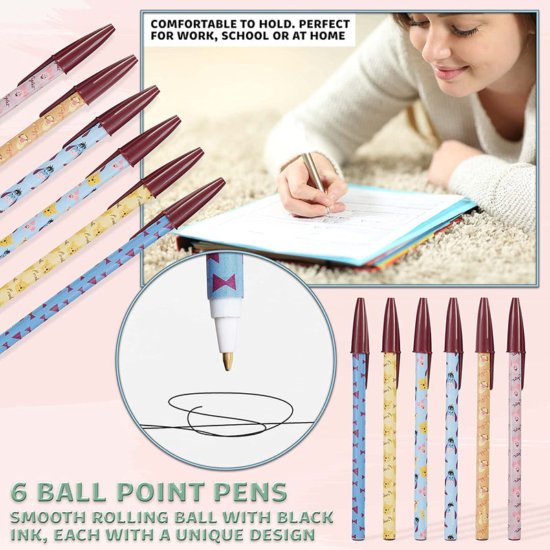 Disney Stationery Set - Eeyore Notebook, Pens & Pencil Case Set - Get Trend