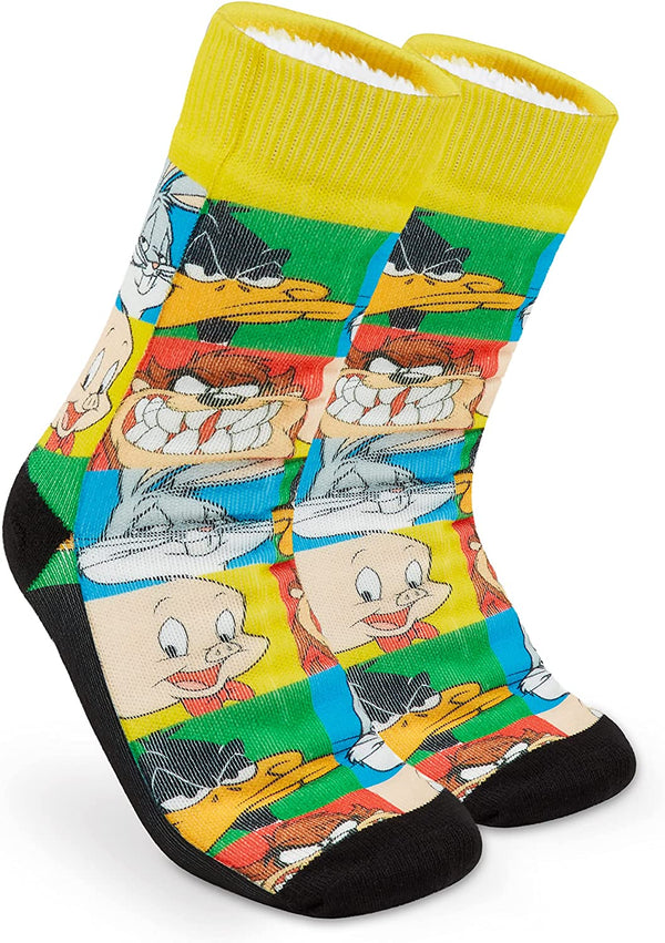 Looney Tunes Slipper Socks for Ladies, Multicoloured Slipper Socks for Women