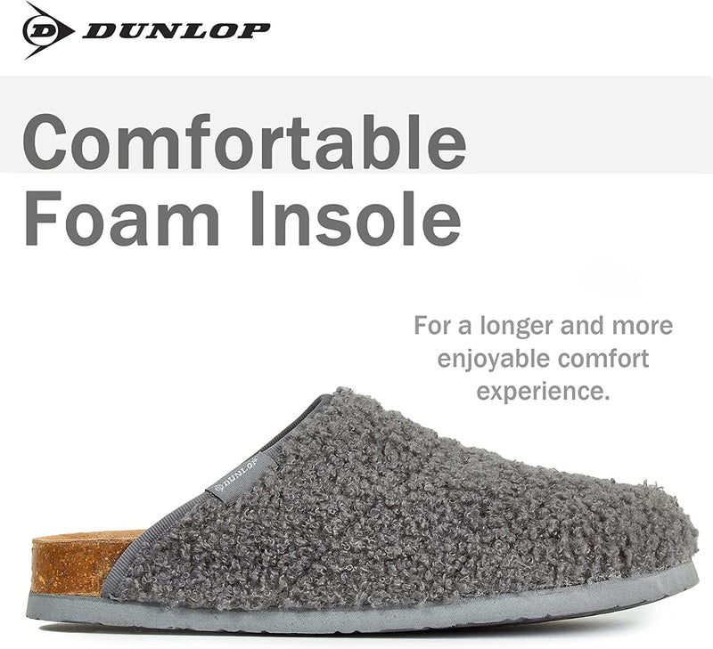Dunlop Memory Foam Comfy Rubber Insoles Mules Slippers for Women