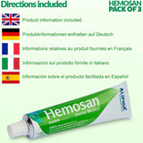 HEMOSAN 3 Pack - Fast Relief Cream Itching, Anal Fissures, Hemorrhoids , Anal Eczemas - Get Trend