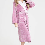 CityComfort Soft Plush Hooded Dressing Gown for Women - Get Trend
