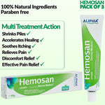 HEMOSAN 3 Pack - Fast Relief Cream Itching, Anal Fissures, Hemorrhoids , Anal Eczemas - Get Trend