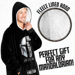 The Mandalorian Mens Hoodies  Black Oversized Hoodie,  Baby Yoda Gifts - Get Trend