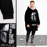 The Mandalorian Mens Hoodies  Black Oversized Hoodie,  Baby Yoda Gifts - Get Trend