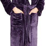 CityComfort Soft Plush Hooded Dressing Gown for Women - Get Trend