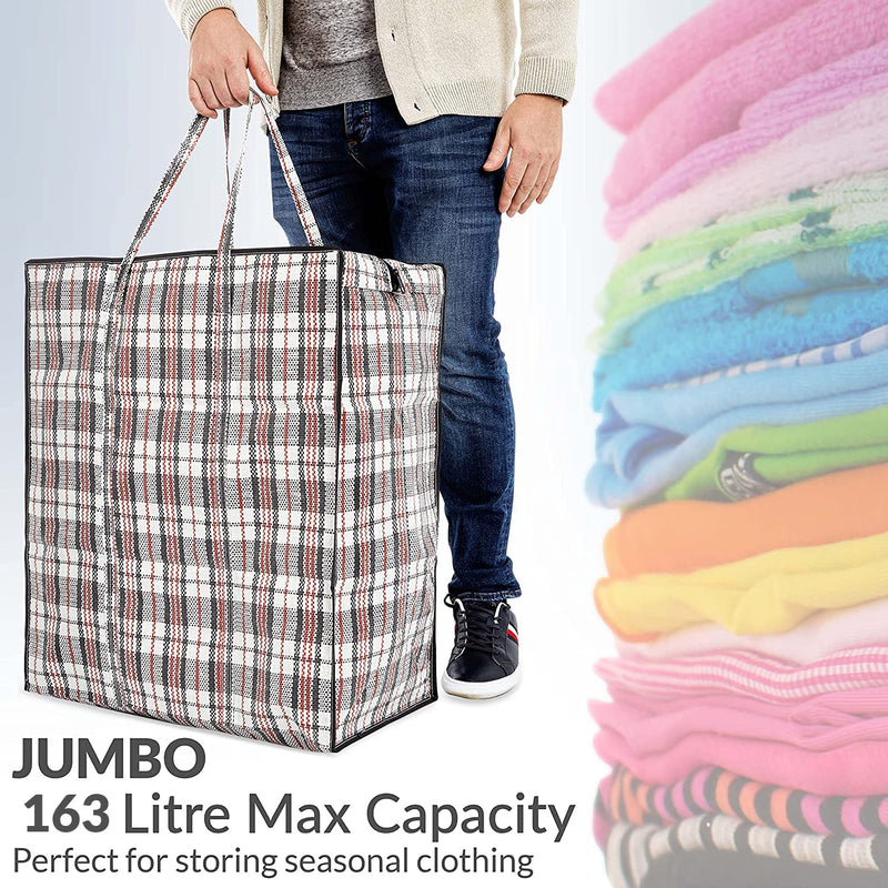 Extra Strong Laundry Bag with Zip Large Jumbo Storage Bags Reusable  Shopping Bag