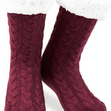 CityComfort Knitted Fluffy Slipper Socks for Women and Men - Get Trend