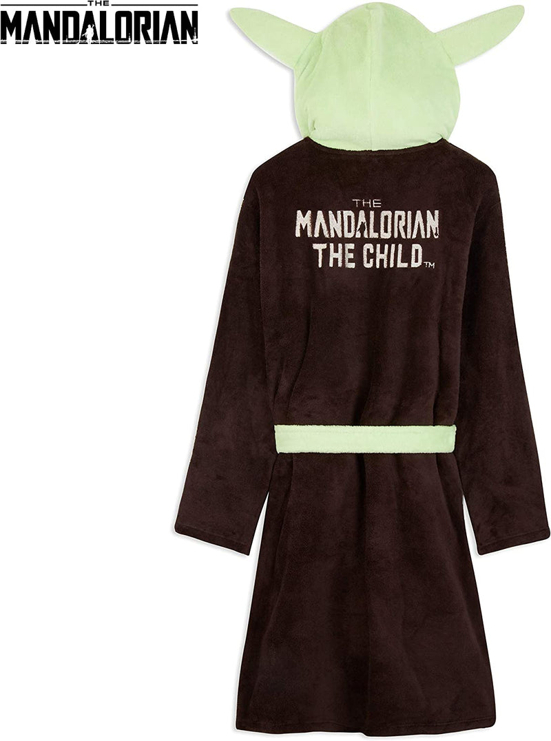 The Mandalorian Baby Yoda Dressing Gown Mens, Mandalorian Hooded Bath Robe - Get Trend