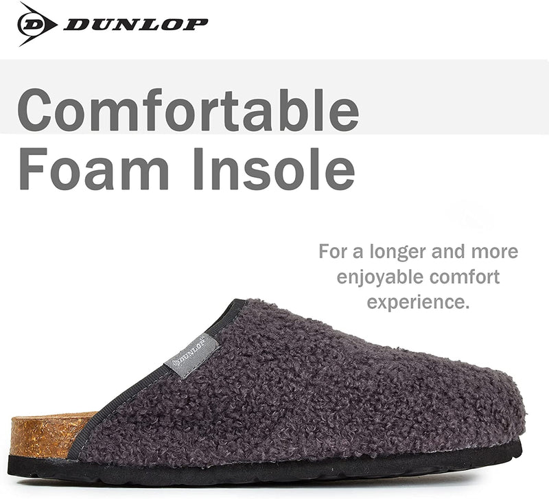 Dunlop Memory Foam Comfy Rubber Insoles Mules Slippers for Women