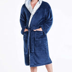 CityComfort Dressing Gowns,Super Soft Hooded,Men's Warm and Cozy Fleece Robe - Get Trend