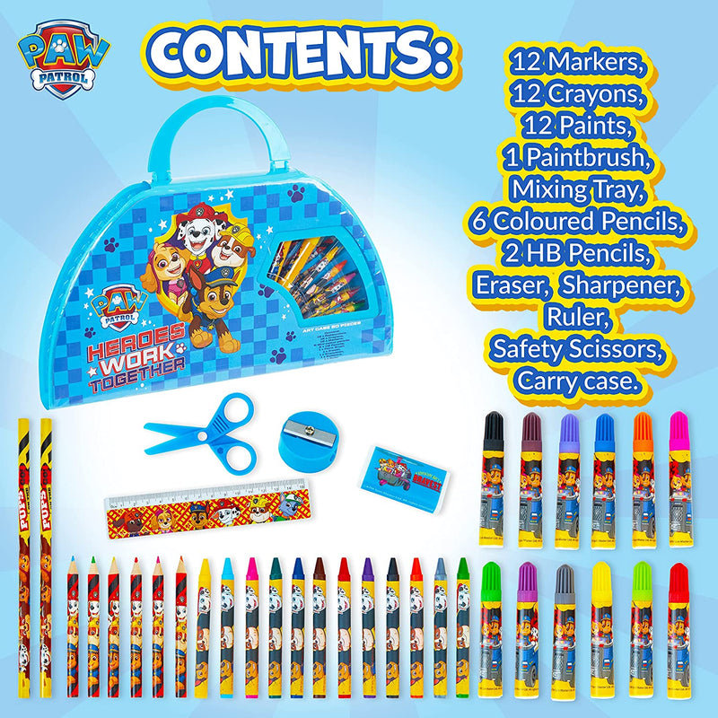 PAW PATROL 50 pcs Coloring Set - Kids Painting and Colouring Sets
