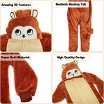 City Comfort Monkey Super Soft Onesie Pyjamas Sleepsuit for Boys & Girls - Get Trend