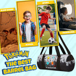 Pokemon Gym Bag for Kids, Pikachu Boys Duffle Bag Large Holdall - Get Trend