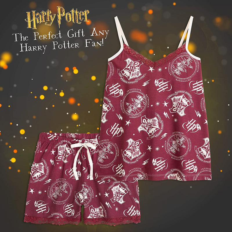 Harry Potter 2 Piece Short Cotton Pyjamas Set for Women - Get Trend