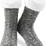 CityComfort Knitted Fluffy Slipper Socks for Women and Men - Get Trend