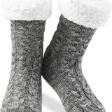 CityComfort Knitted Fluffy Slipper Socks for Women and Men - Get Trend