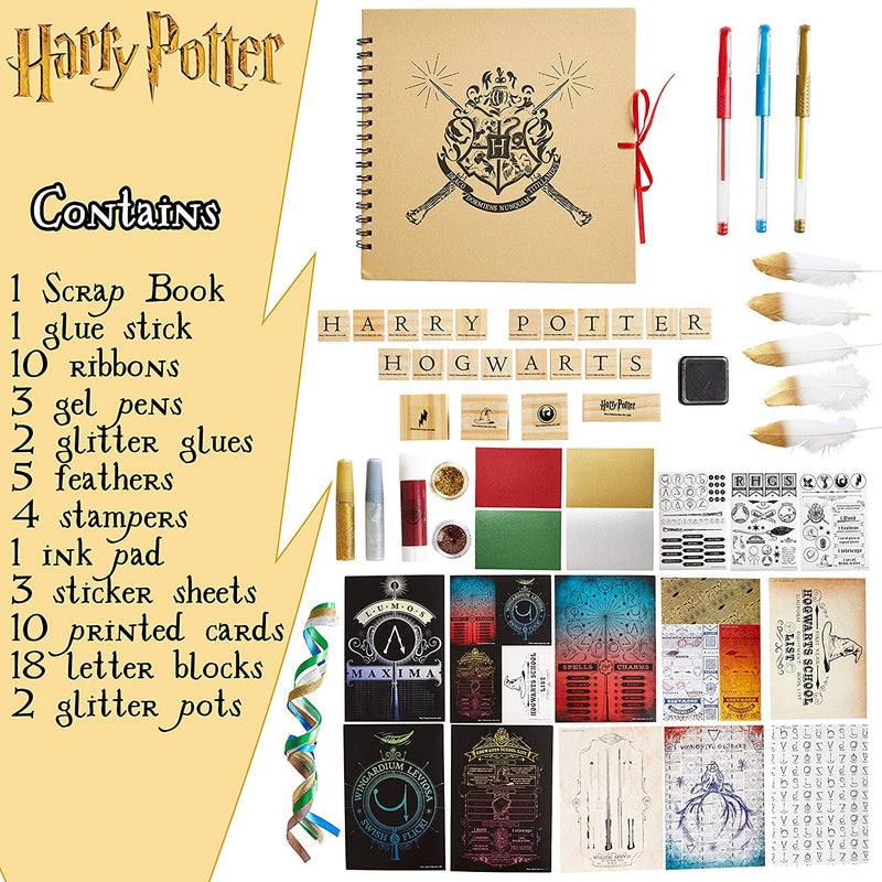 Harry Potter Scrap Book Set, Over 65 Accessories For Girls Boys - Get Trend