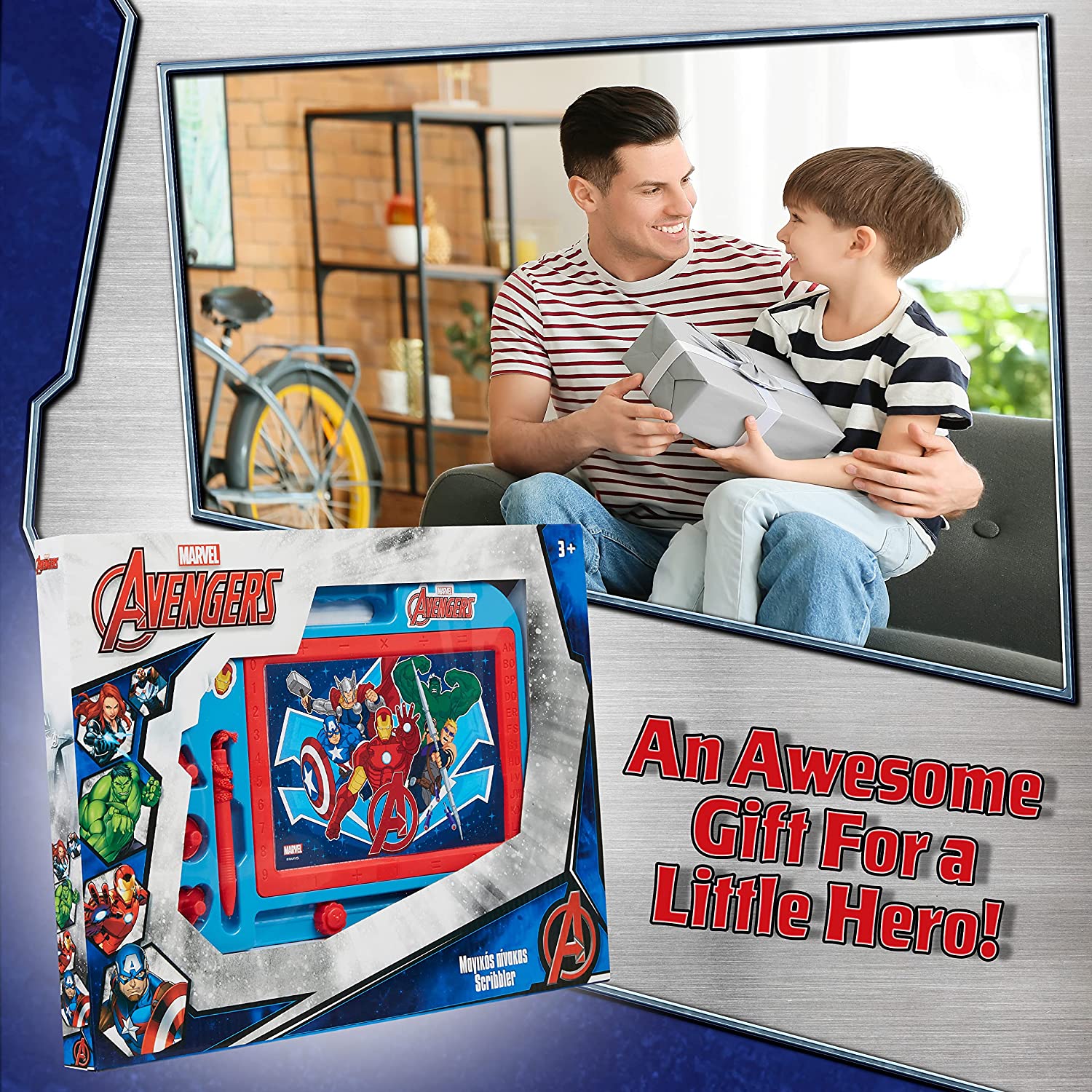 Marvel Magnetic Drawing Board - Kids Magic Scribbler - Get Trend