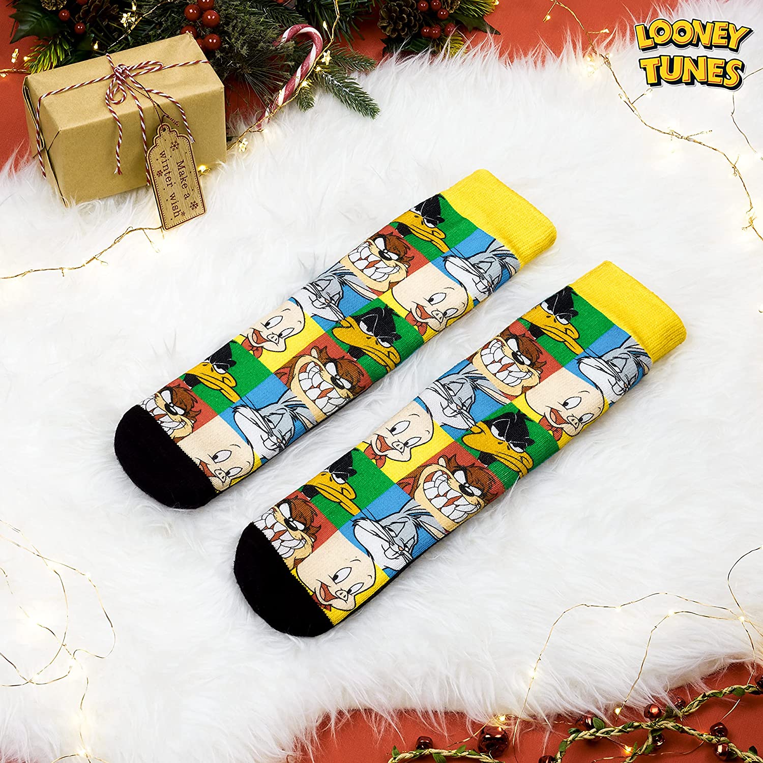 Looney Tunes Slipper Socks for Ladies, Multicoloured Slipper Socks for Women - Get Trend