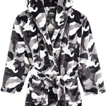 CityComfort Dressing Gown,Camo Fleece Robes with Hoodie and Pockets,for Kids - Get Trend