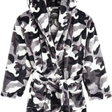 CityComfort Dressing Gown,Camo Fleece Robes with Hoodie and Pockets,for Kids - Get Trend