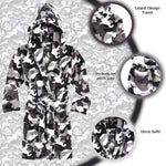 CityComfort Dressing Gown,Camo Fleece Robes with Hoodie and Pockets,for Kids - Get Trend