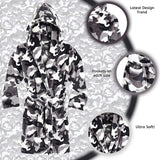 CityComfort Dressing Gown,Camo Fleece Robes with Hoodie and Pockets,for Kids - Get Trend