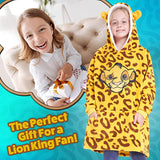 Disney Hoodies for Girls Boys, Kids Oversized Hoodie Blanket - SIMBA - Get Trend