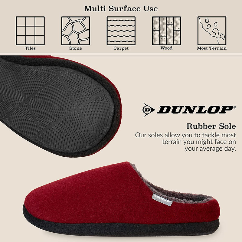 Dunlop Comfy Memory Foam Indoor Outdoor Slippers for Men - Get Trend